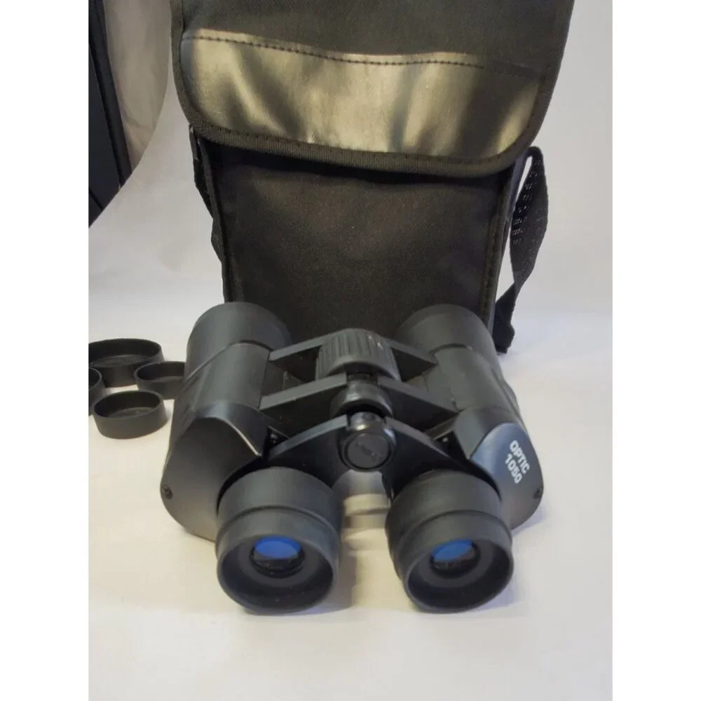 Binolux Military Compact Binoculars 20x50 Wide Angle Red Lens with Pouch